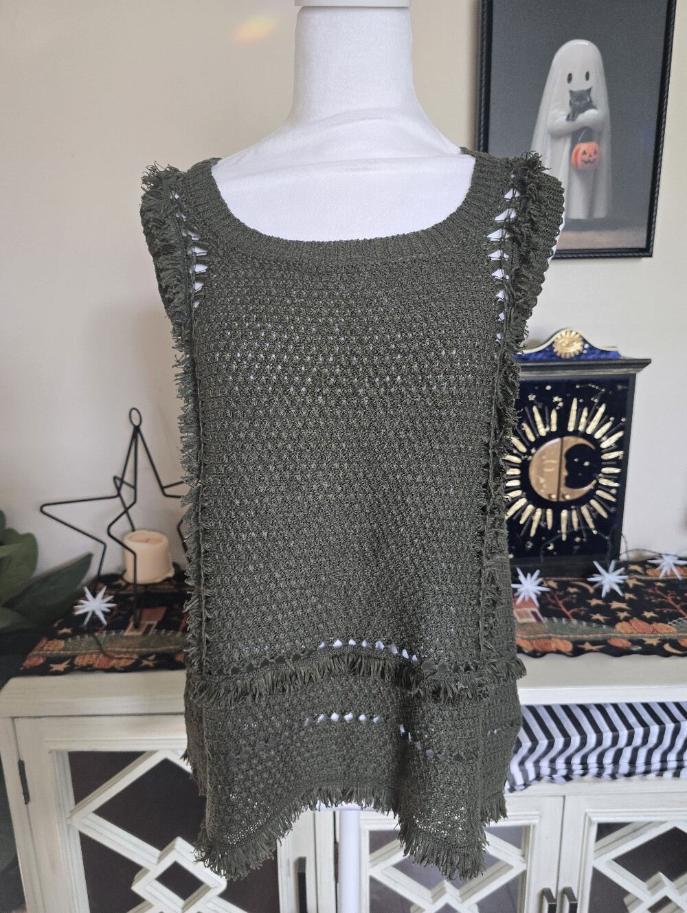 Pepin Open Knit Sleeveless top